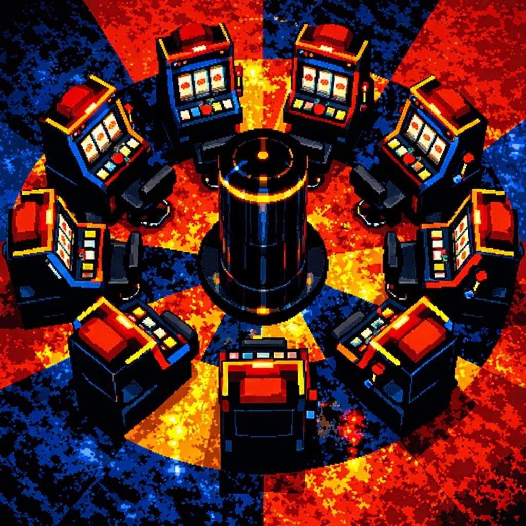 Premium slot machines met glanzende rollen en gouden symbolen